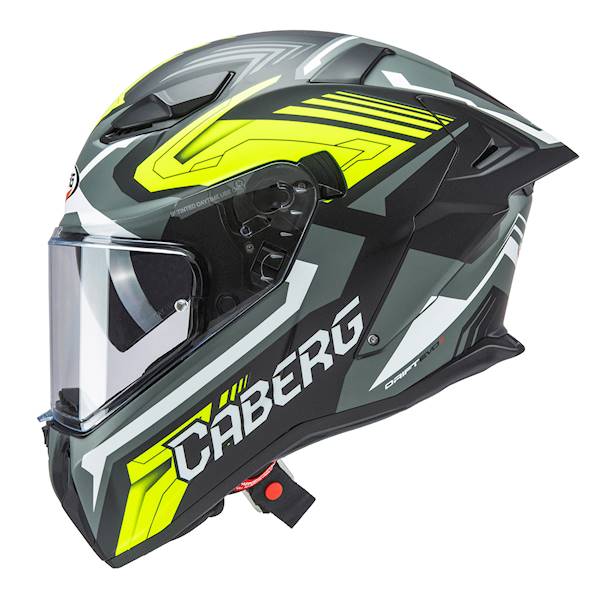 Kask Caberg Drift Evo II Jarama cz mat/sza/żół L