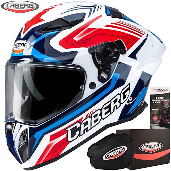 Kask Caberg Drift Evo II Jarama biał/czer/nieb M
