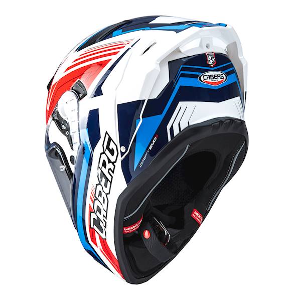 Kask Caberg Drift Evo II Jarama biał/czer/nieb M