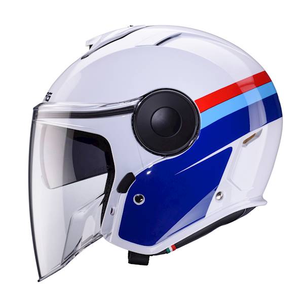 Kask Caberg Soho Zephyr biały/niebieski/czerwo XXL
