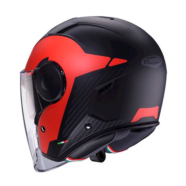 Kask Caberg Soho Milano czarny mat/czerwony M