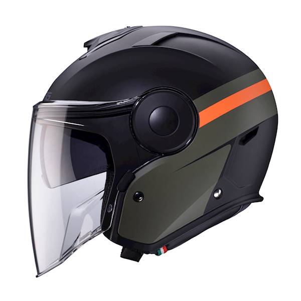 Kask Caberg Soho Zephyr czarny mat/zielony/pom XL