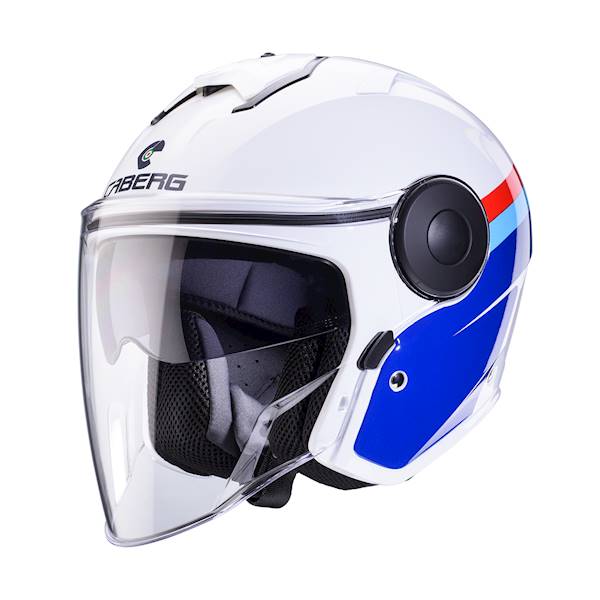 Kask Caberg Soho Zephyr biały/niebieski/czerwo S