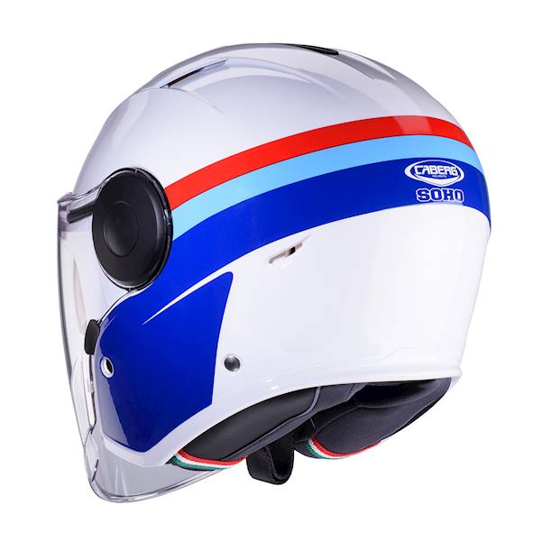 Kask Caberg Soho Zephyr biały/niebieski/czerwo S
