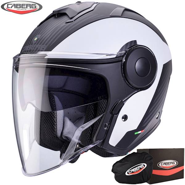 Kask Caberg Soho Milano czarny mat/biały XXL