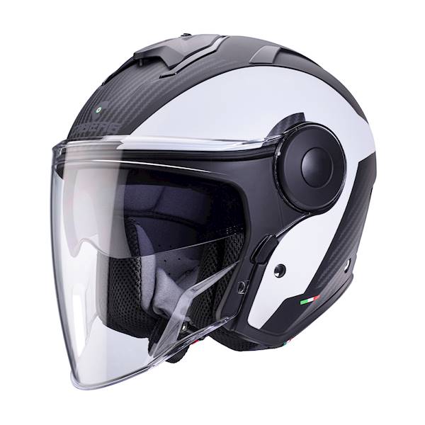 Kask Caberg Soho Milano czarny mat/biały XXL