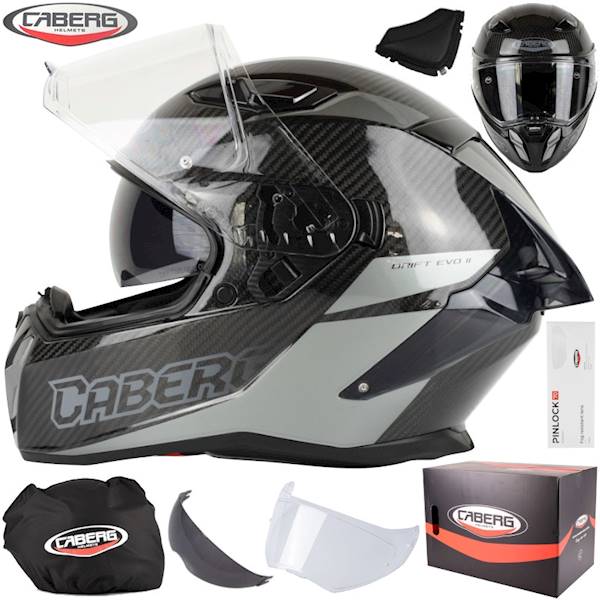 Kask Caberg Drift Evo II Carbon Nova szar/czar M