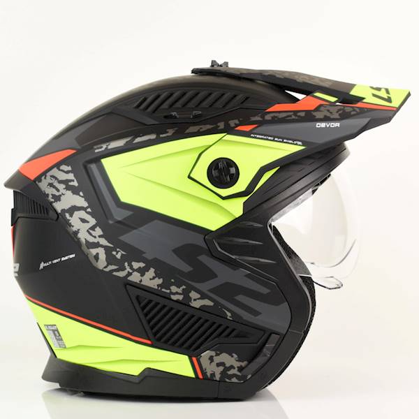 Kask LS2 OF606 Drifter Devor M.Bl. H-V Yel XL