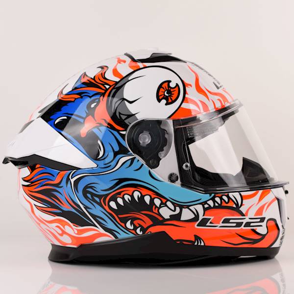 Kask LS2 FF808 Stream II Inferno Wh.Blue 3XL