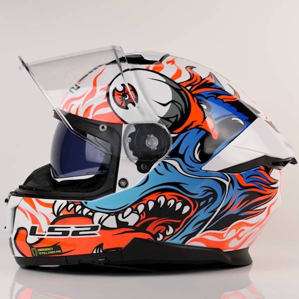 Kask LS2 FF808 Stream II Inferno Wh.Blue XL