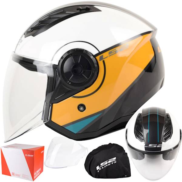 Kask LS2 OF616 Airflow II Cover Wh. Brown