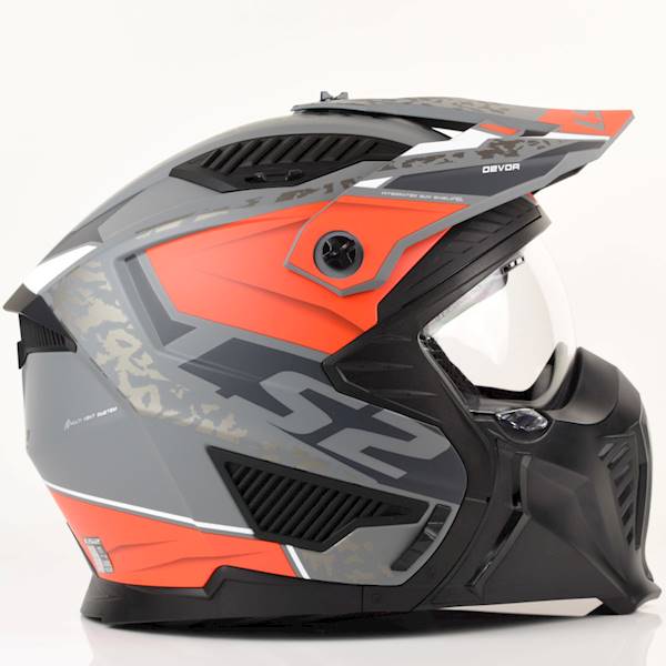 Kask LS2 OF606 Drifter Devor M.Sil Tit Red XS