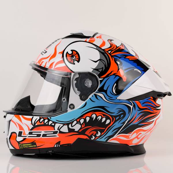 Kask LS2 FF808 Stream II Inferno Wh.Blue L
