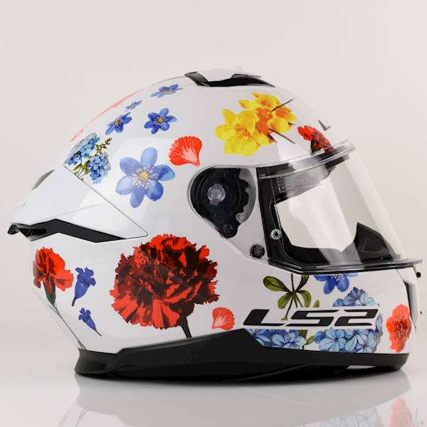 Kask LS2 FF808 Stream II Flowers White S