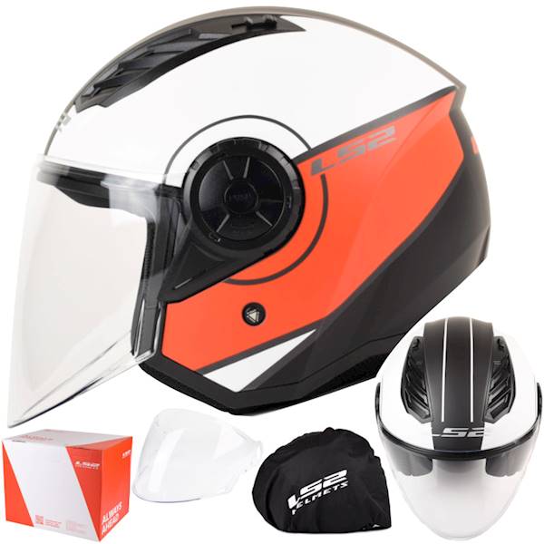 Kask LS2 OF616 Airflow II Cover M. Wh. Red L