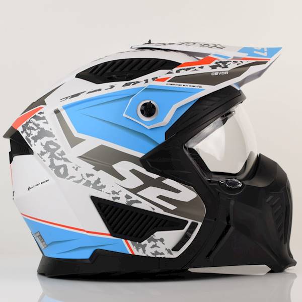Kask LS2 OF606 Drifter Devor M.White Blue M