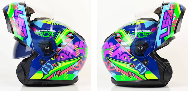Kask LS2 FF908 Strobe II Svent Blue Green XXL