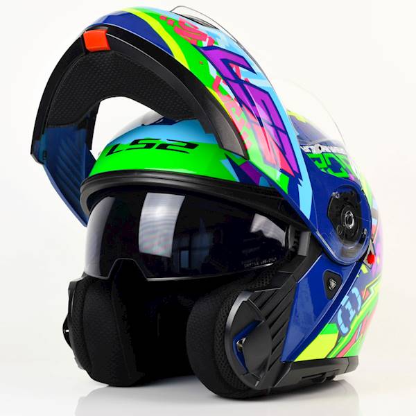 Kask LS2 FF908 Strobe II Svent Blue Green XS