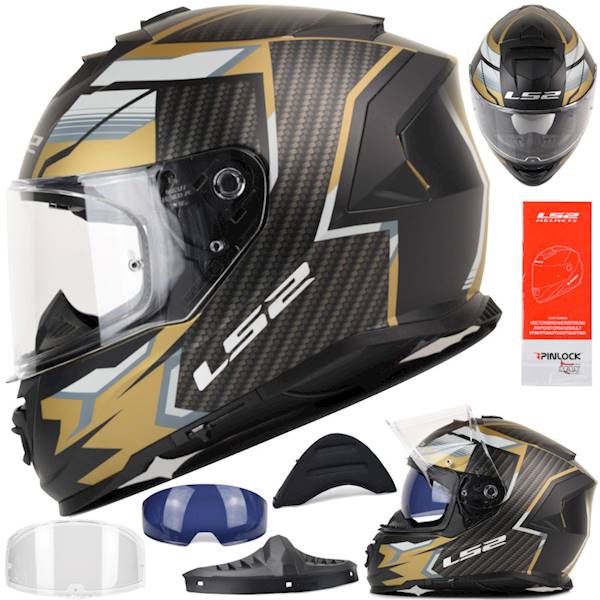 Kask LS2 FF800 Storm II Tracker M.Black Gold XXL