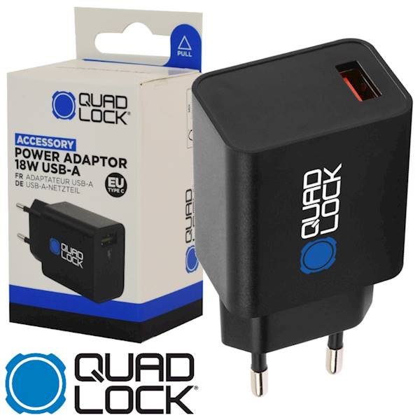 Quad Lock Ładowarka sieciowa 18W (USB A)