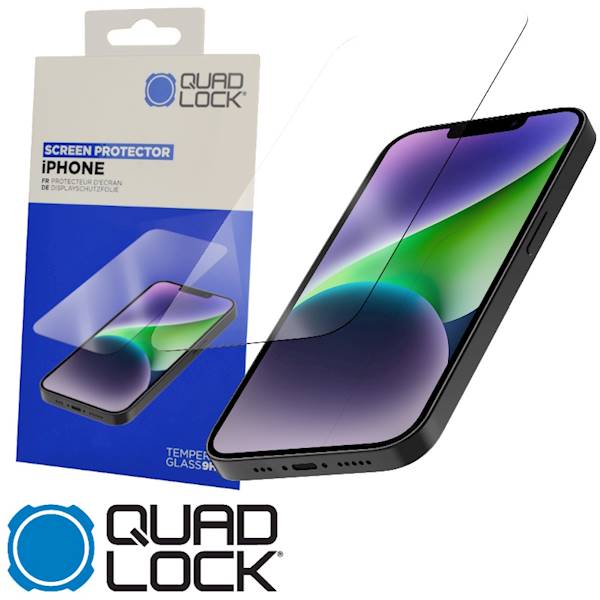 Quad Lock Szkło na wyświetlacz iPhone 14 
