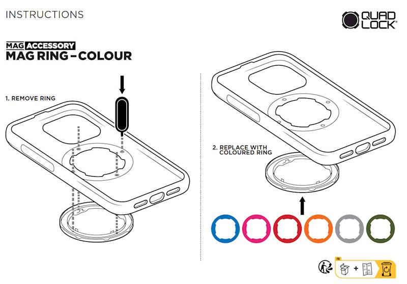 Quad Lock Żółty pierścień MAG