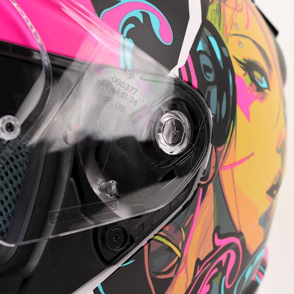 Kask LS2 FF353 Rapid II Cyberg M. Purp.Cyan 3XL