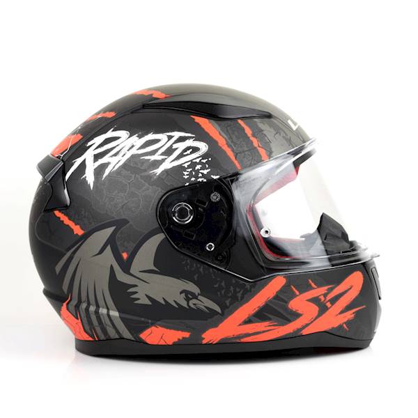 KASK LS2 FF353 RAPID RAVEN BLACK RED S