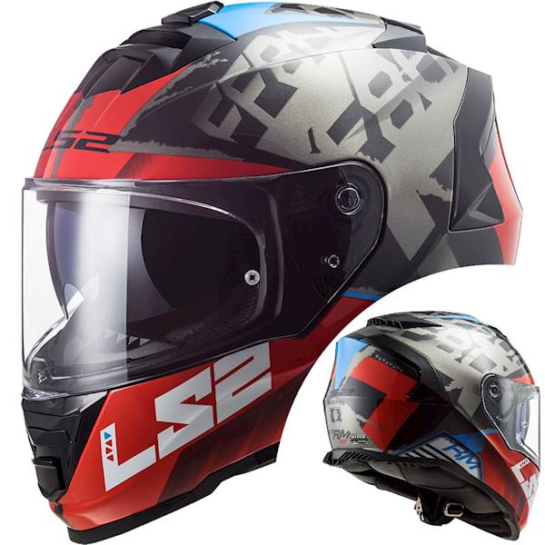 Kask LS2 FF800 Storm Sprinter Black Red Titan XXL