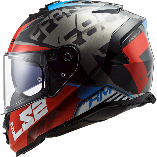 Kask LS2 FF800 Storm Sprinter Black Red Titan XXL