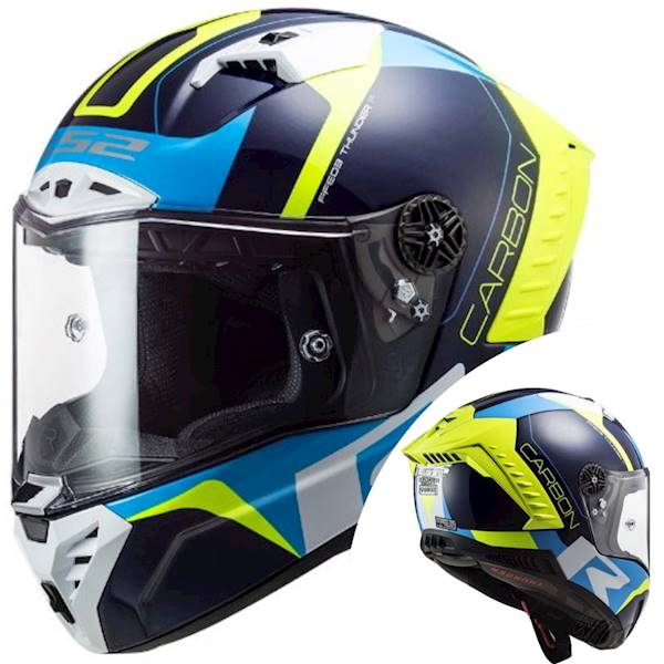 Kask LS2 FF805 Thunder C Racing1 Blue H-V Yel. XL
