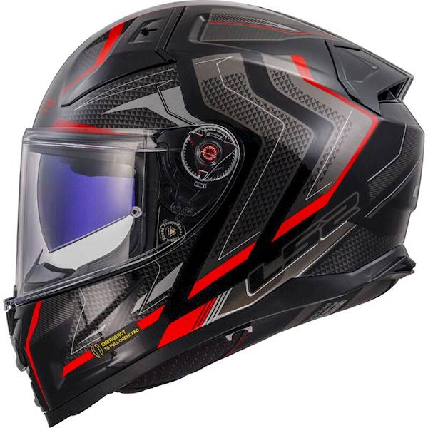 Kask LS2 FF811 Vector II Alizer Black Red XL
