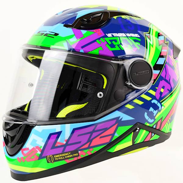 Kask LS2 FF812 Kid Svent Blue Green S