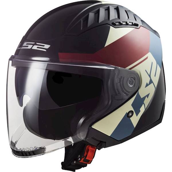 Kask LS2 OF600 Copter II Rise M.Bl. Red Blue S