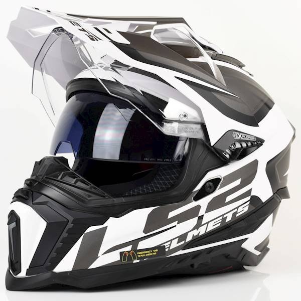 Kask LS2 MX701 Explorer Alter M. Black White L