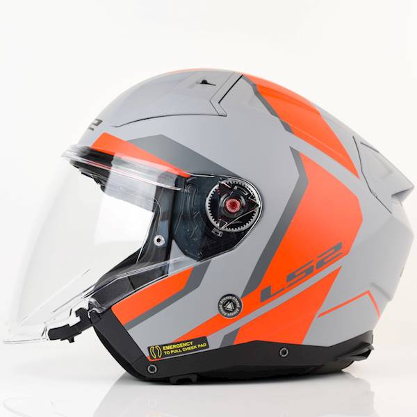 Kask LS2 OF603 Infinity II Focus M.Grey Red XXL