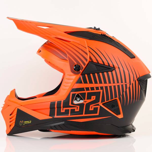Kask LS2 MX708 Fast II Duck Matt Orange Red XXL