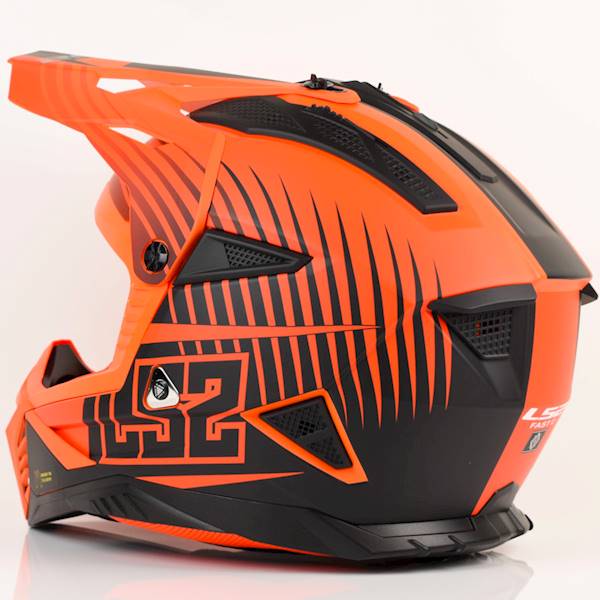 Kask LS2 MX708 Fast II Duck Matt Orange Red XXL