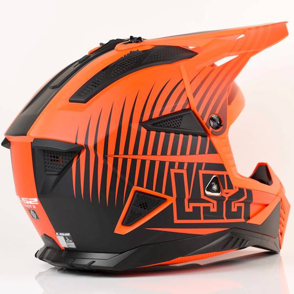 Kask LS2 MX708 Fast II Duck Matt Orange Red XXL