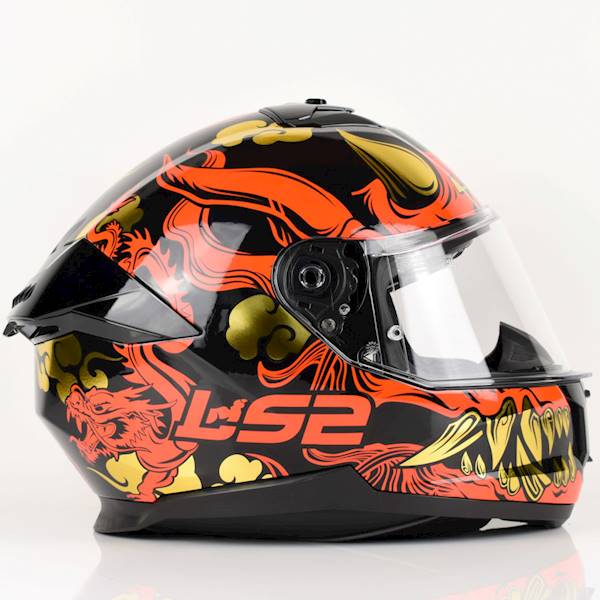 Kask LS2 FF808 Stream II Drako Black Red XXL