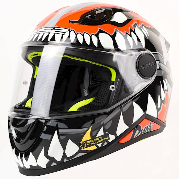 Kask LS2 FF812 Kid Punk Grey Red M