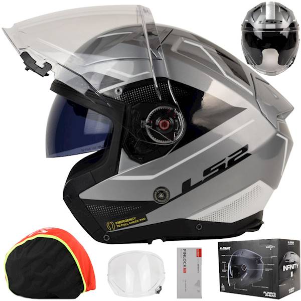 Kask LS2 OF603 Infinity II Veyron Grey White