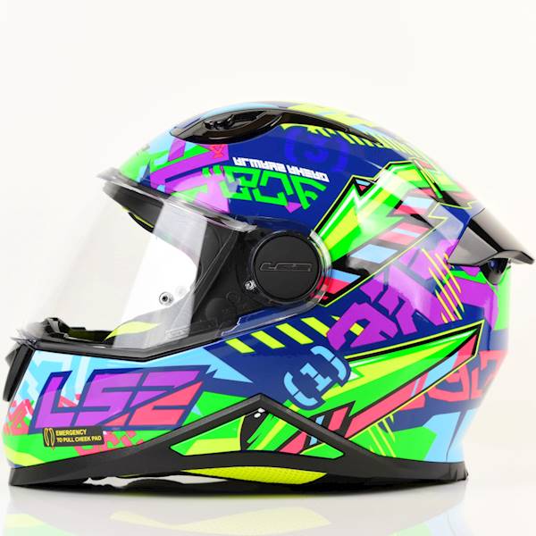 Kask LS2 FF812 Kid Svent Blue Green M