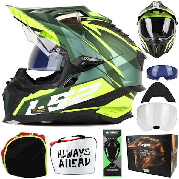 Kask LS2 MX701 Explorer Spire M.Gr. H-V Yel