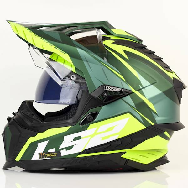 Kask LS2 MX701 Explorer Spire M.Gr. H-V Yel XS
