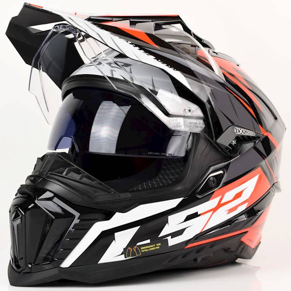 Kask LS2 MX701 Explorer Spire Bl. Titan Red L