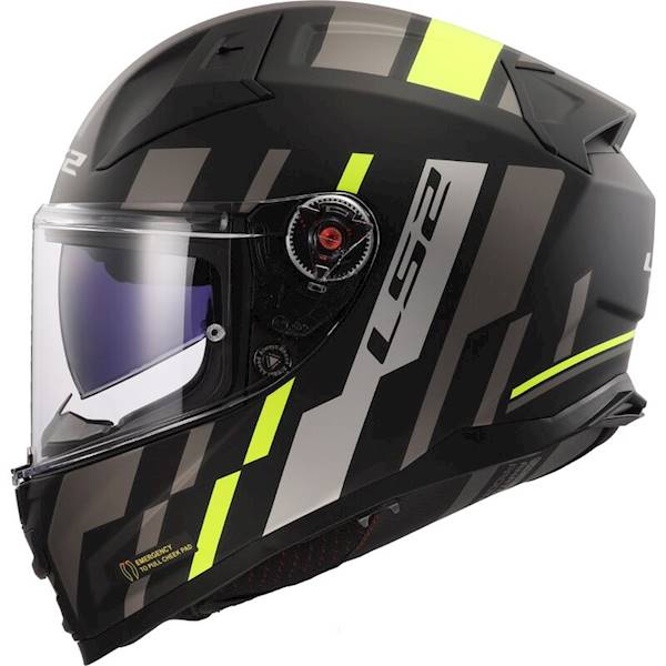 Kask LS2 FF811 Vector II Tron M.Bl. H-V Yel. XXL