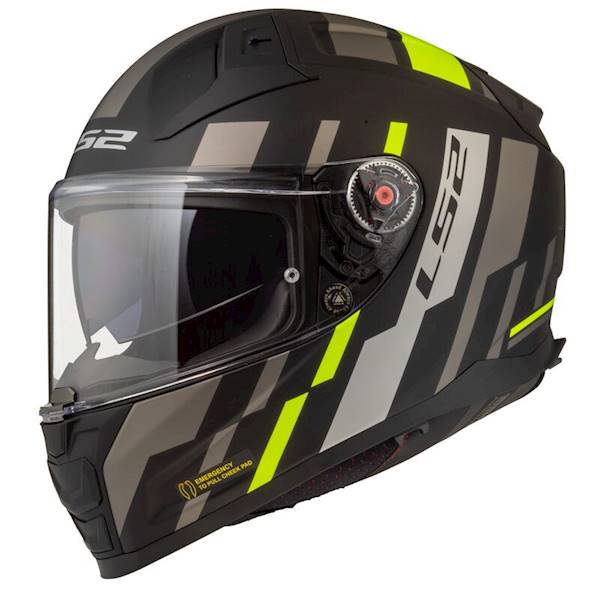 Kask LS2 FF811 Vector II Tron M.Bl. H-V Yel. XXL