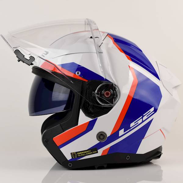 Kask LS2 OF603 Infinity II Focus Wh.Bl Red 3XL
