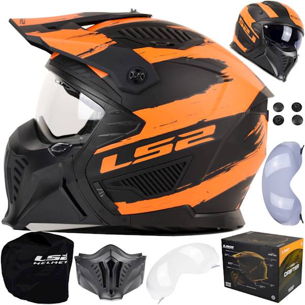 Kask LS2 OF606 Drifter Mud Bl/Orangre S